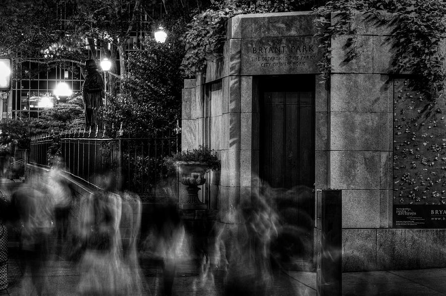 Ghosts of Bryant Park Photograph by Bob Estremera