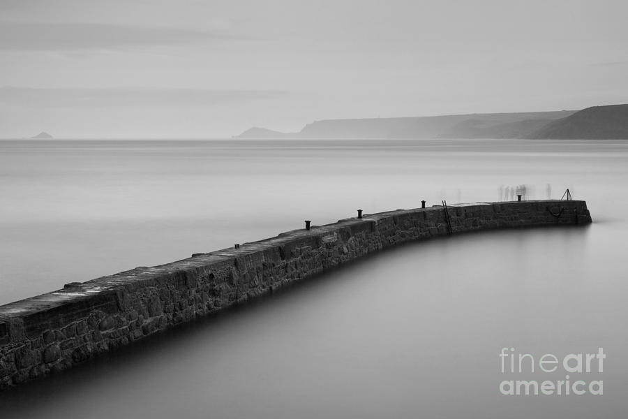 Black And White Photograph - Ghosts of Sennen Cove by Richard Thomas