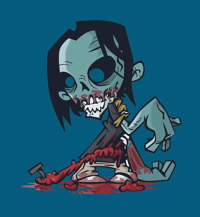 Ghoul T-shirt Painting by Herb Strobino