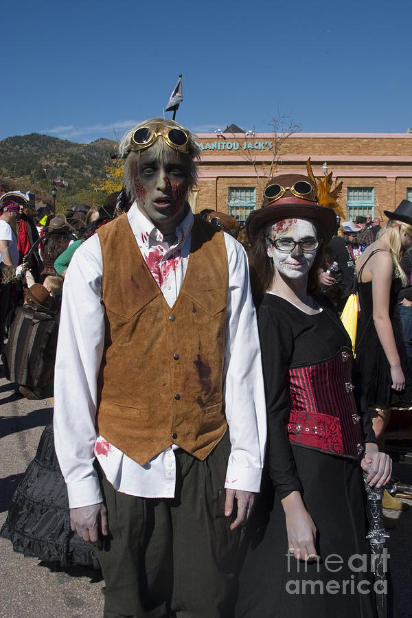 Ghouls at the Emma Crawford Coffin Races in Manitou Springs Colorado Photograph by Steven Krull