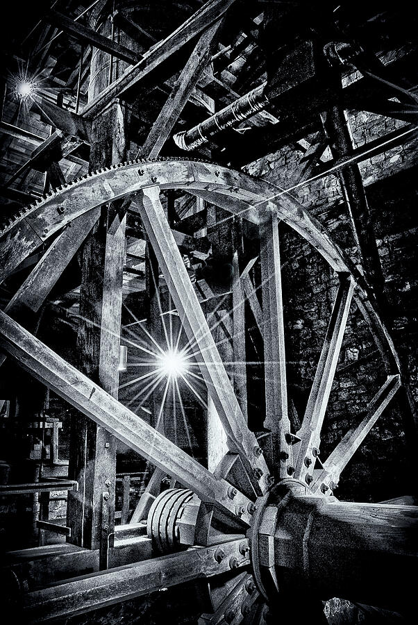 Giant Drive Wheel Photograph by Paul W Faust - Impressions of Light