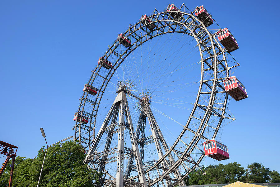 Giant Ferris Wheel in Vienna Photograph by Artur Bogacki