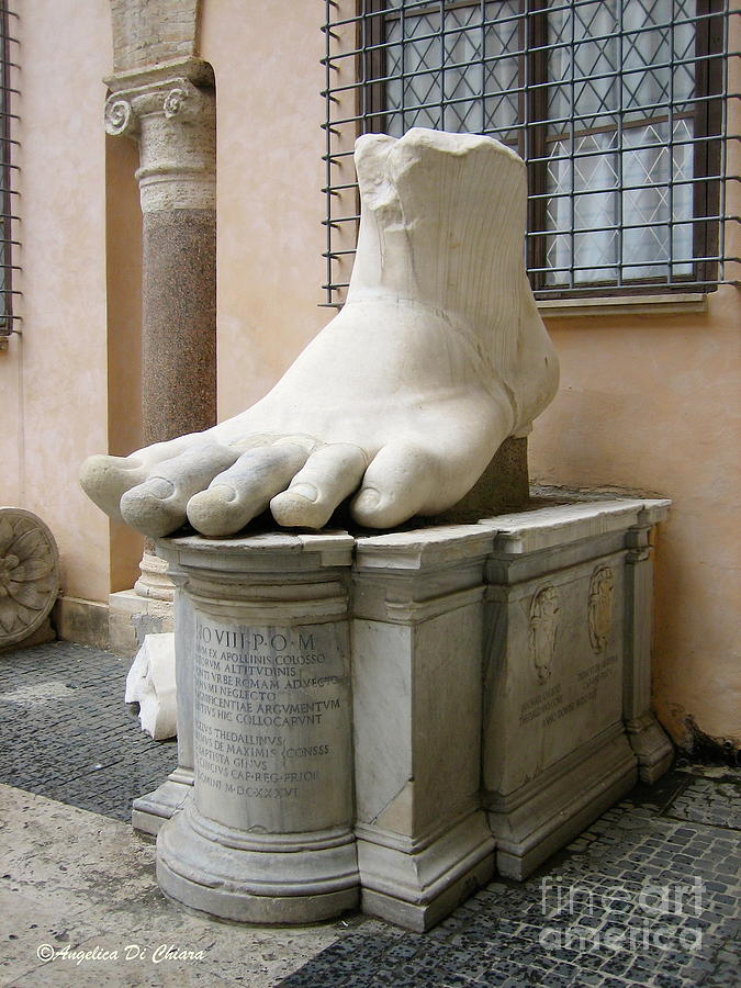 Architecture Photograph - Giant Foot by Italian Art