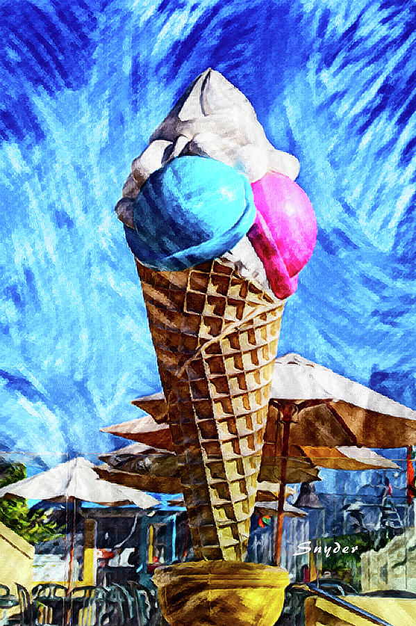 Giant Ice Cream Cone Photograph by Floyd Snyder