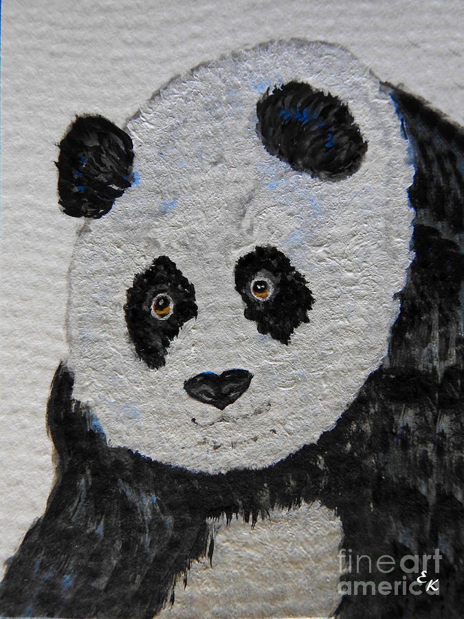 Giant Panda Painting by Ella Kaye Dickey