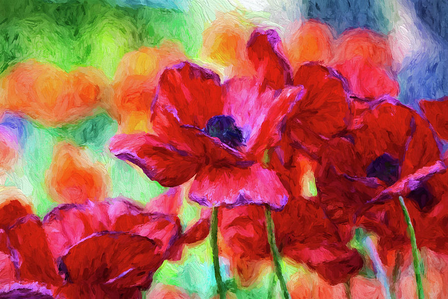 Flower Photograph - Giant Poppies by Vicki France