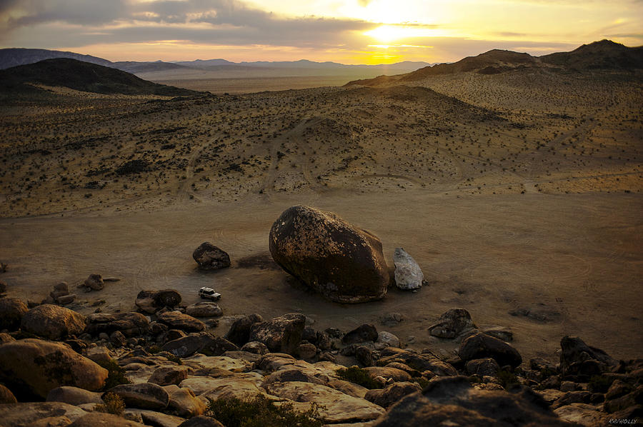 Giant Rock Sunrise Photograph by Rav Holly - Pixels