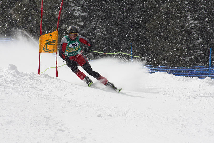 Giant Slalom Racing Photograph by Pat Moore