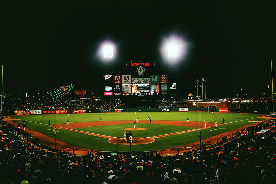 Giants Night Game Photograph by Mountain Dreams