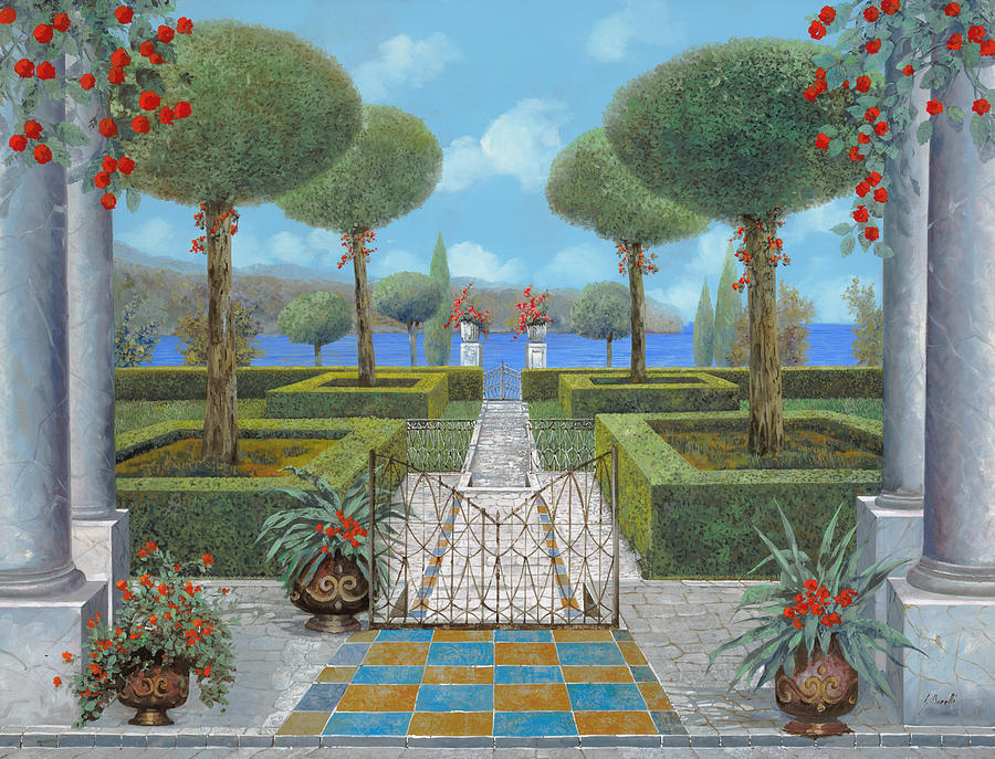 Italian Garden Painting - Giardino Italiano by Guido Borelli