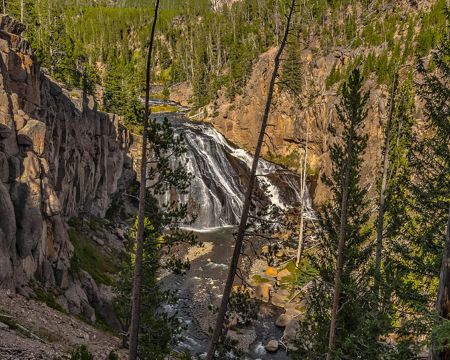 Gibbon Falls In September Photograph by Yeates Photography