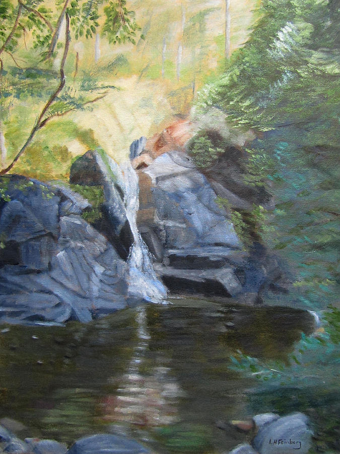 Gibbs Falls Painting by Linda Feinberg