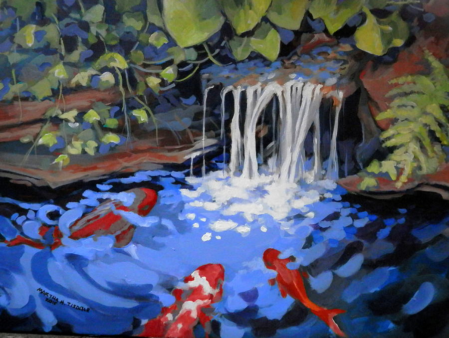 Gibbs Garden Stream Painting by Martha Tisdale