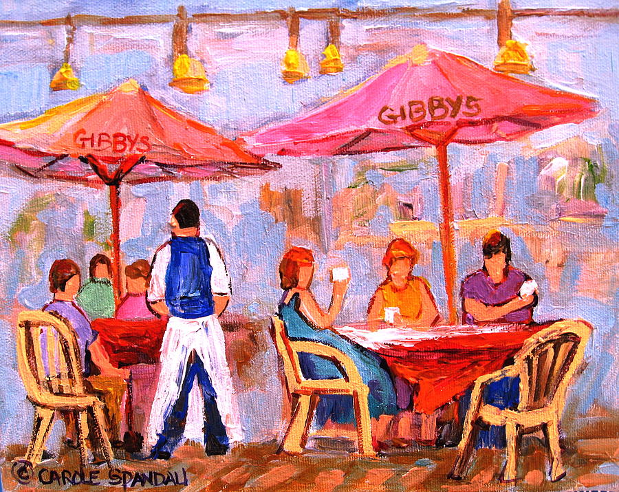 Gibbys Cafe Painting by Carole Spandau
