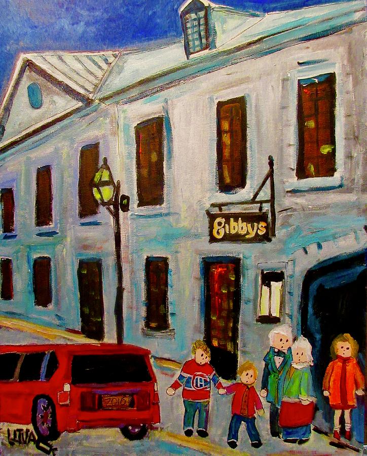 Gibbys Old Montreal Painting by Michael Litvack