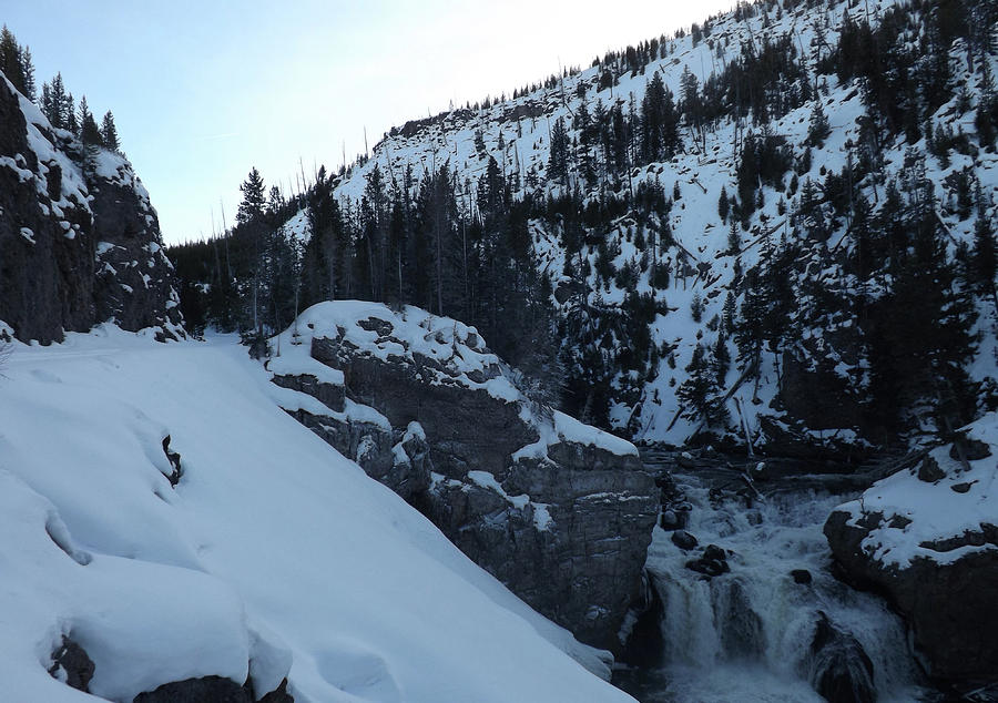 Gibon Falls in Winter 2 Photograph by C Sitton