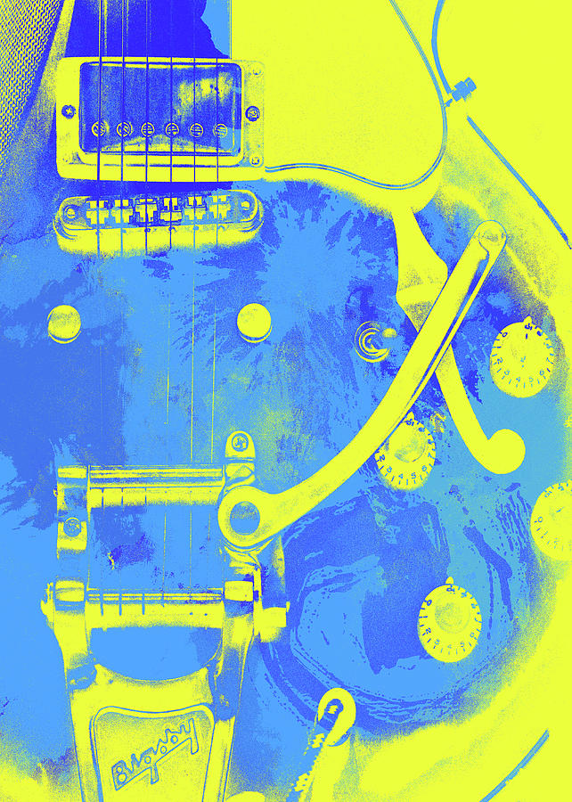 Gibson Guitar Poster Painting by AM FineArtPrints