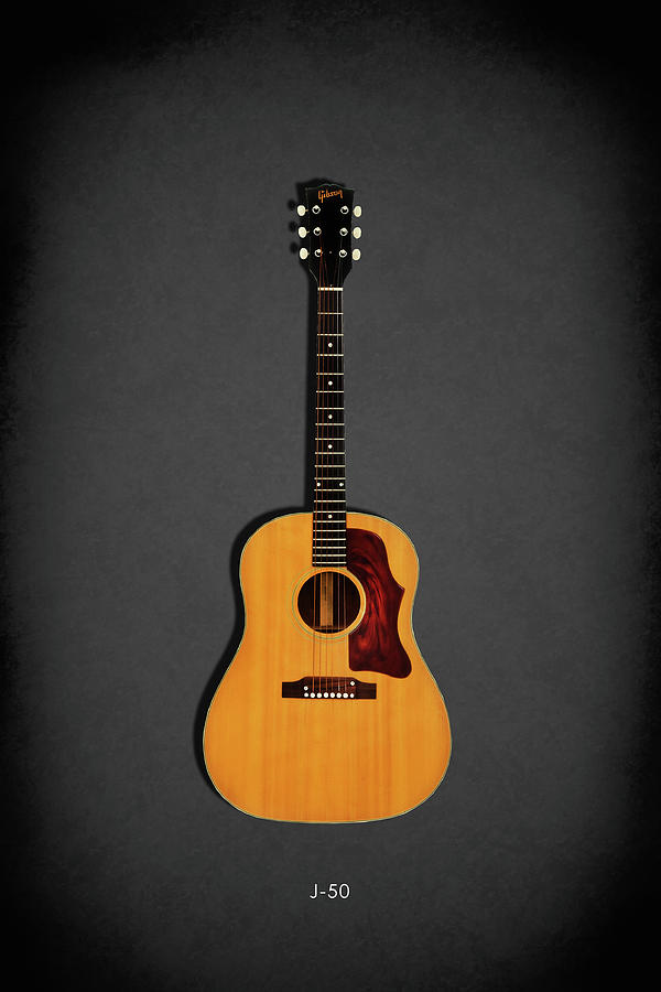 Guitar Photograph - Gibson J-50 1967 by Mark Rogan