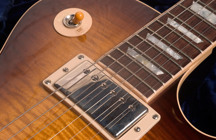 Guitar Still Life Photograph - Gibson Les Paul Guitar by Gene Martin by David Smith