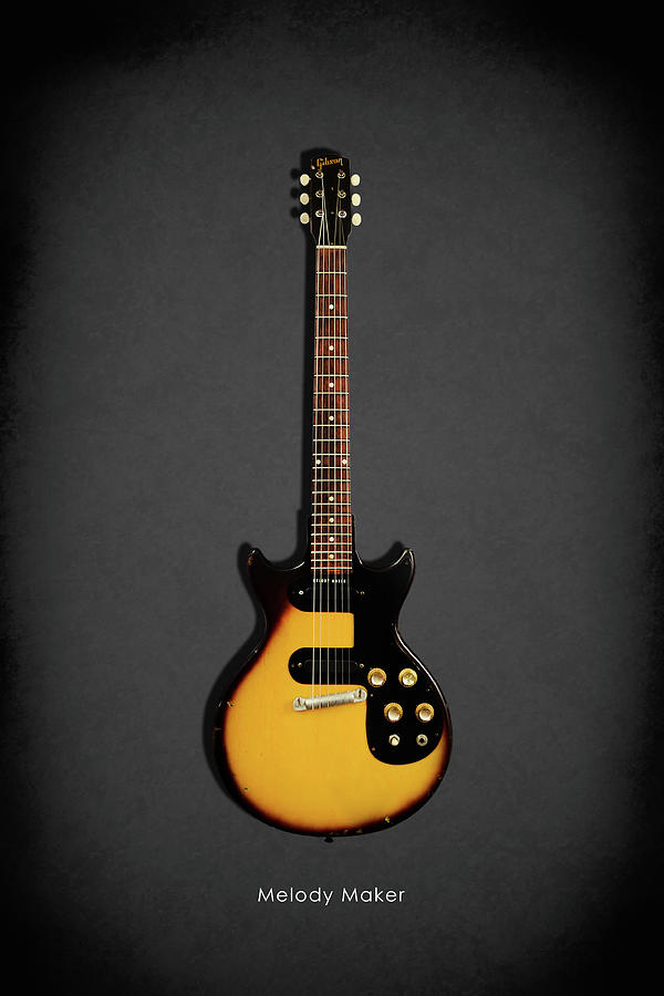 Guitar Photograph - Gibson Melody Maker 1962 by Mark Rogan