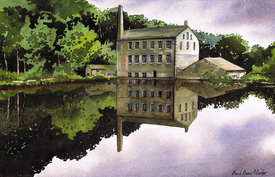 Gibson Mill Painting by Paul Dene Marlor