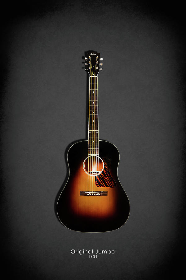 Guitar Photograph - Gibson Original Jumbo 1934 by Mark Rogan