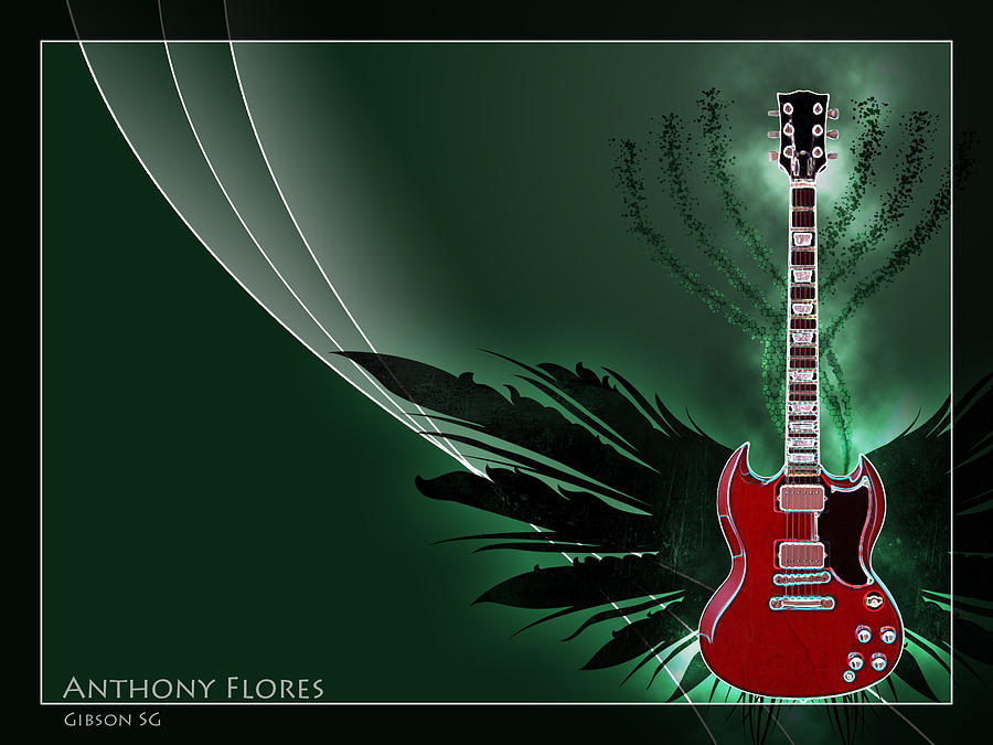 Rock And Roll Photograph - Gibson SG by Anthony Flores
