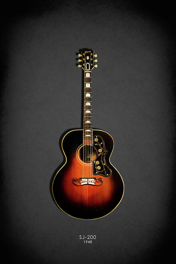 Gibson Sj-200 Photograph - Gibson SJ-200 1948 by Mark Rogan
