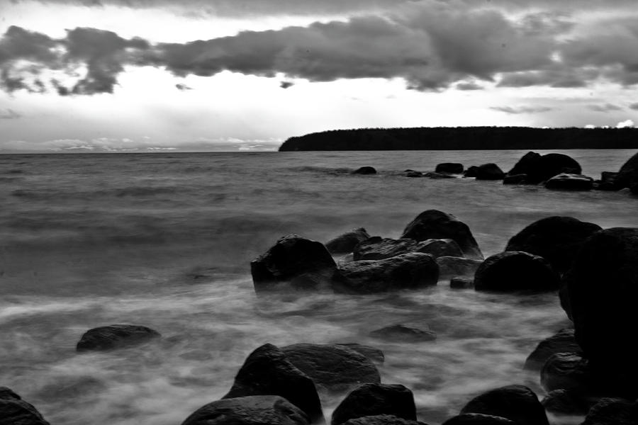 Black And White Photograph - Gibsons Beach by Danielle Silveira
