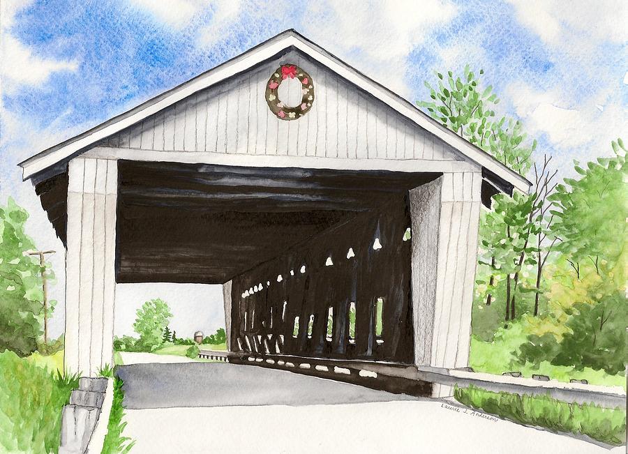 Giddings Road Bridge Painting by Laurie Anderson