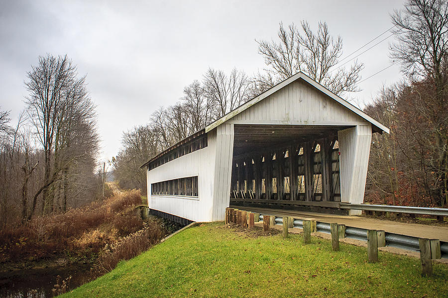 Giddings Road Covered Bridge  Photograph by Jack R Perry