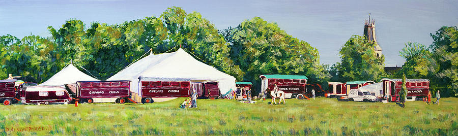 Giffords Circus On Minchinhampton Common Painting by Seeables Visual Arts