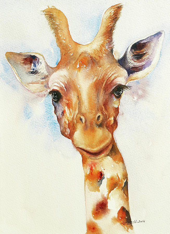 Giffy the Giraffe Painting by Arti Chauhan