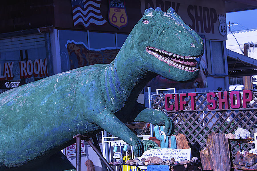 Gift Shop Dinosaur Route 66 Photograph by Garry Gay