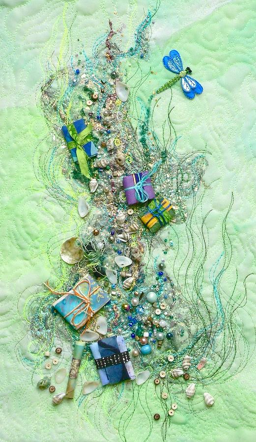 Gifts from the Sea Tapestry - Textile by Pat Dolan