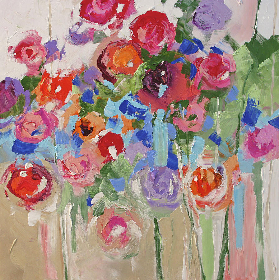 Gifts Of Spring Painting by Linda Monfort