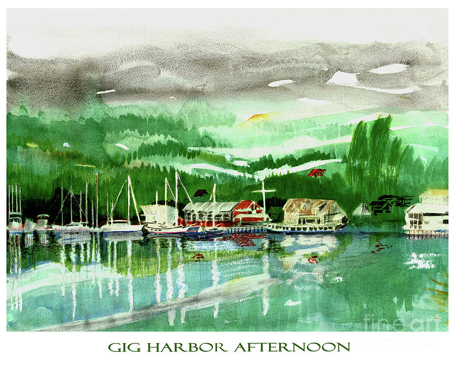 Gig Harbor Afternoon Painting by Jack Pumphrey