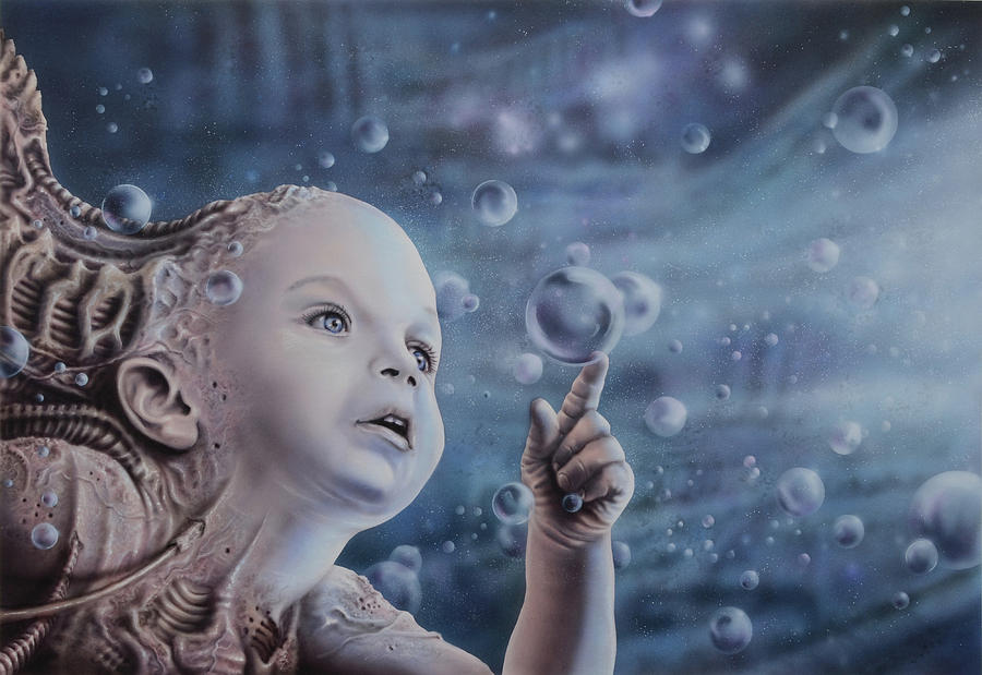 Giger tribute Painting by Robert Haasdijk Giger tribute Painting by Robert Haasdijk