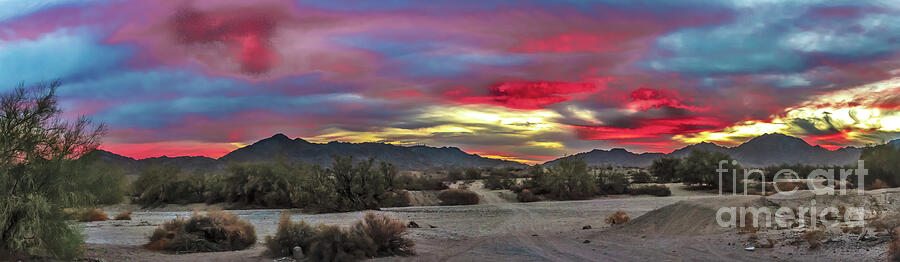 Gila Mountains And Sonoran Desert Sunrise Photograph by Robert Bales