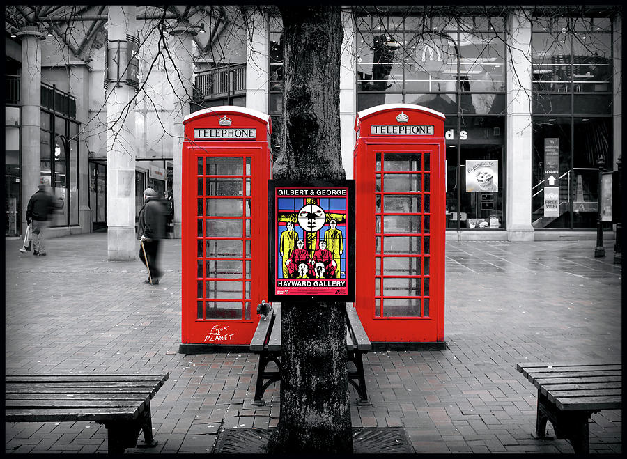 Gilbert and George, artists Digital Art by Mal Bray