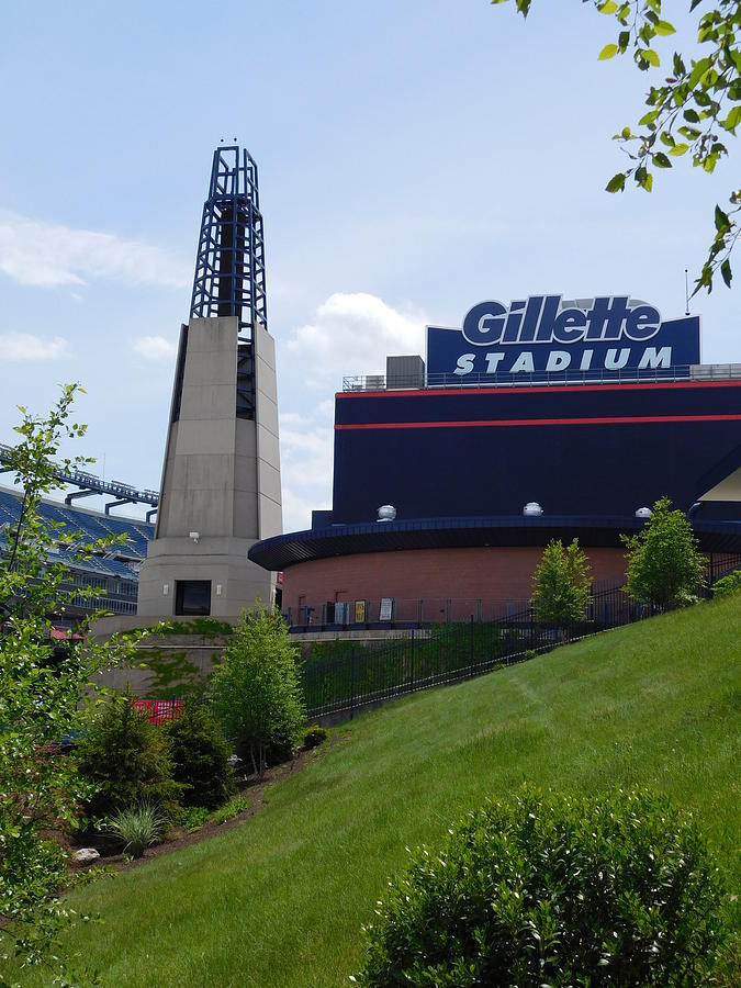 Gillette Stadium and Lighthouse Photograph by Catherine Gagne