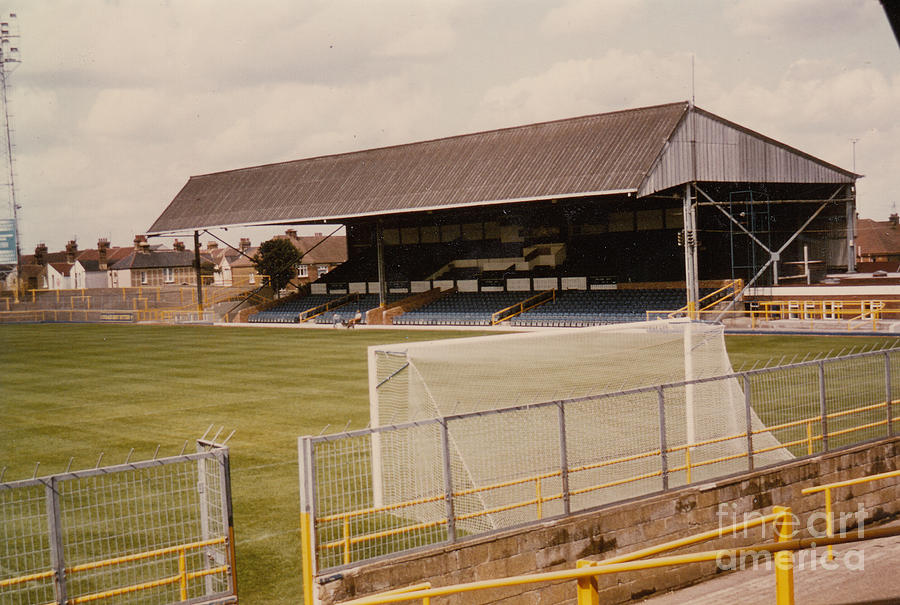 Gillingham - Priestfield Stadium - Main Stand 2 - 1970s Photograph by Legendary Football Grounds
