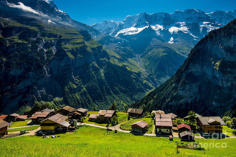 Gimmelwald in Swiss Alps - Switzerland Photograph by Gary Whitton