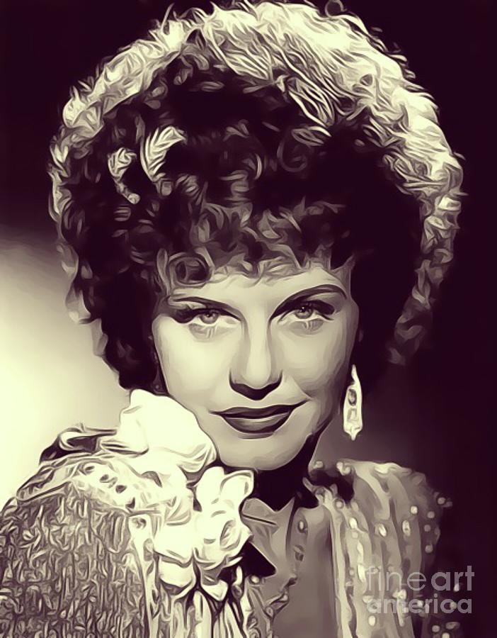 Ginger Rogers Vintage Actress Digital Art By Esoterica Art Agency