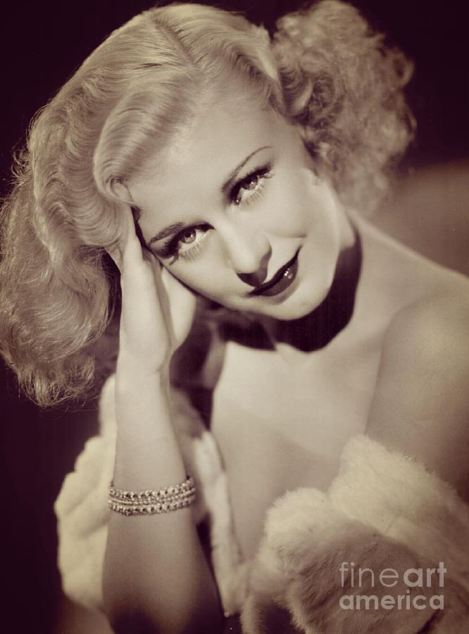 Ginger Rogers, Vintage Movie Star Photograph