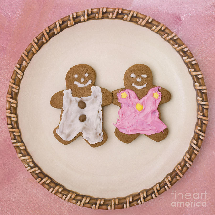 Cookie Photograph - Gingerbread Friends by Diane Macdonald