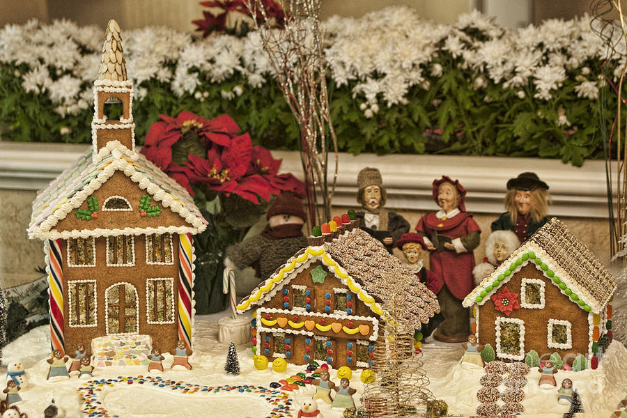 Gingerbread Village Photograph by Linda Phelps