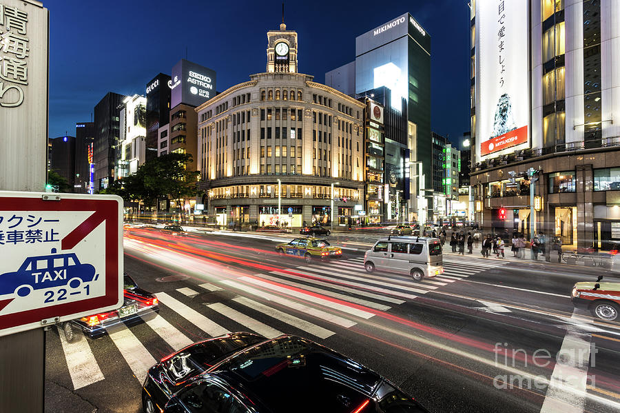 Ginza rush in Tokyo Photograph by Didier Marti