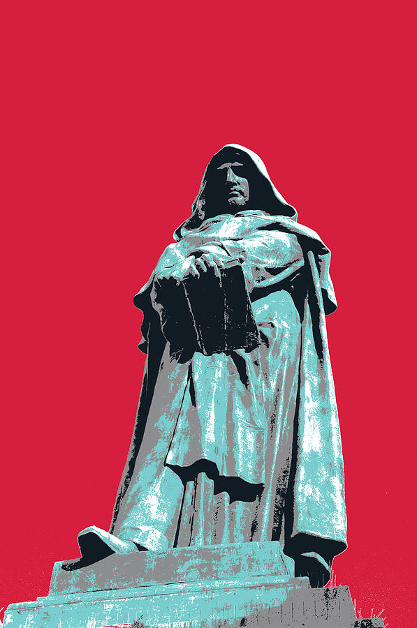 Italian Mixed Media - Giordano Bruno by Shay Culligan