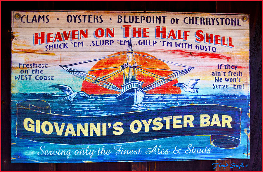 Giovannis Oyster Bar Painting by Floyd Snyder